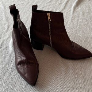 Everlane Burgundy Ankle Boots